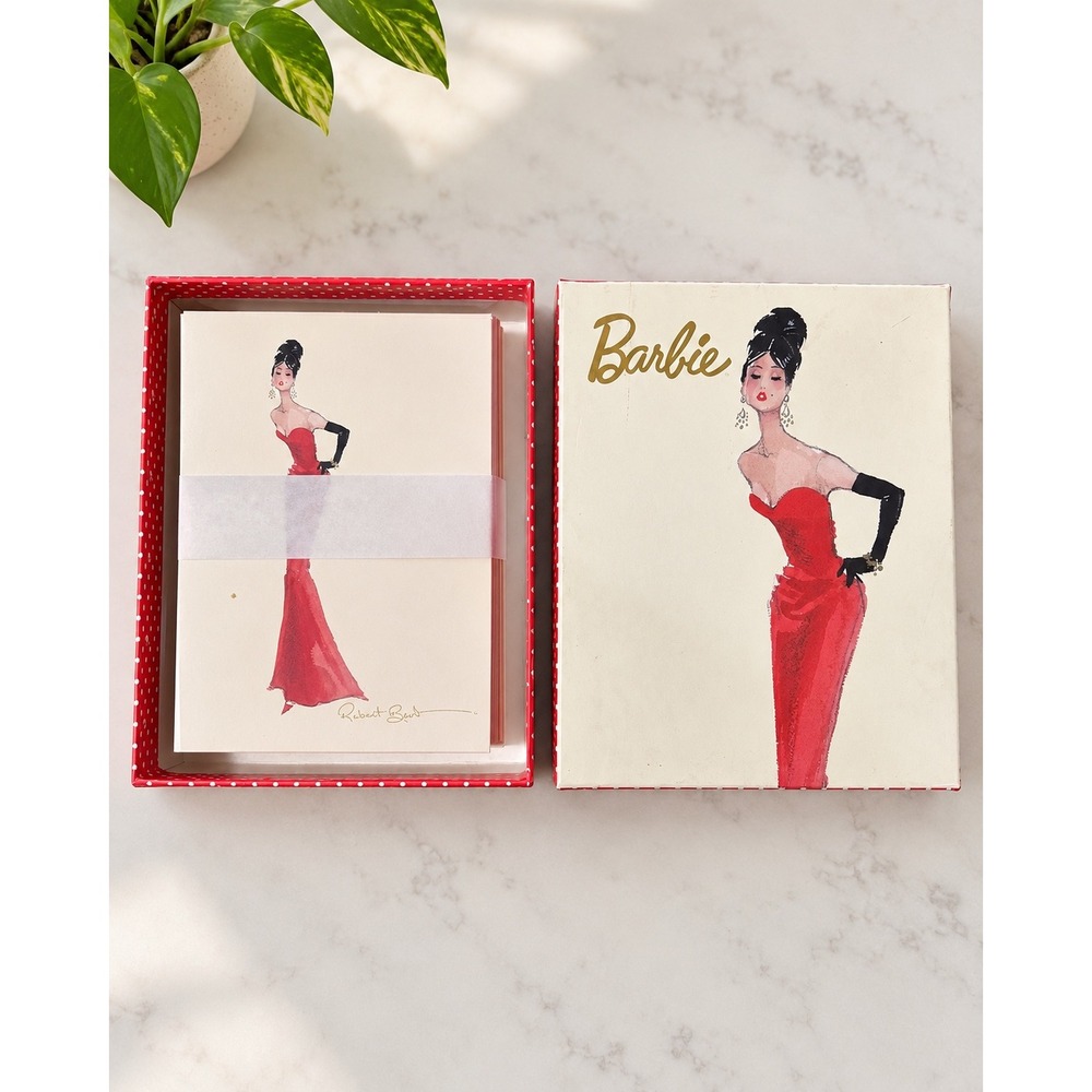 Barbie Graphique de France Boxed Notecards 20 Count Robert Best Fashion Art